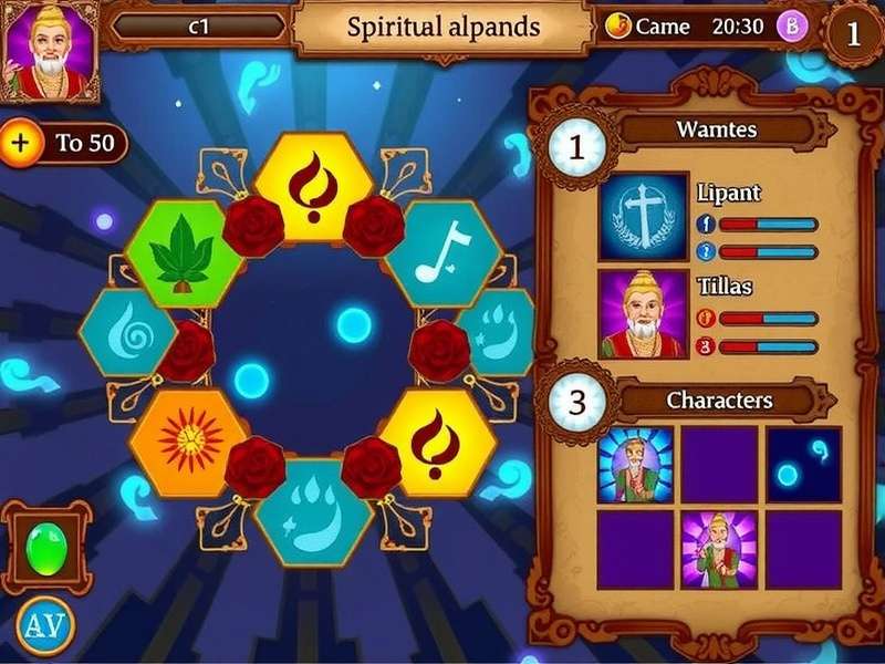 Enchanted Sai Baba Adventure puzzle solving interface